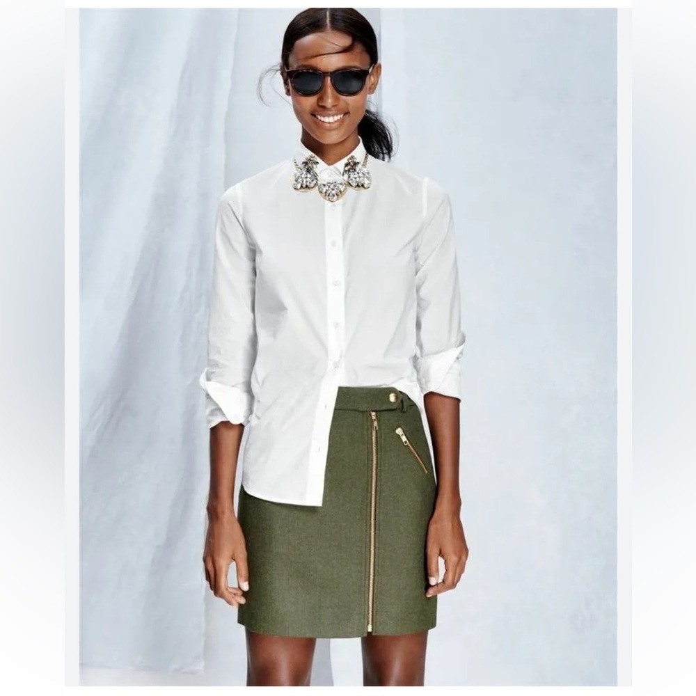 Jcrew wool mini skirt